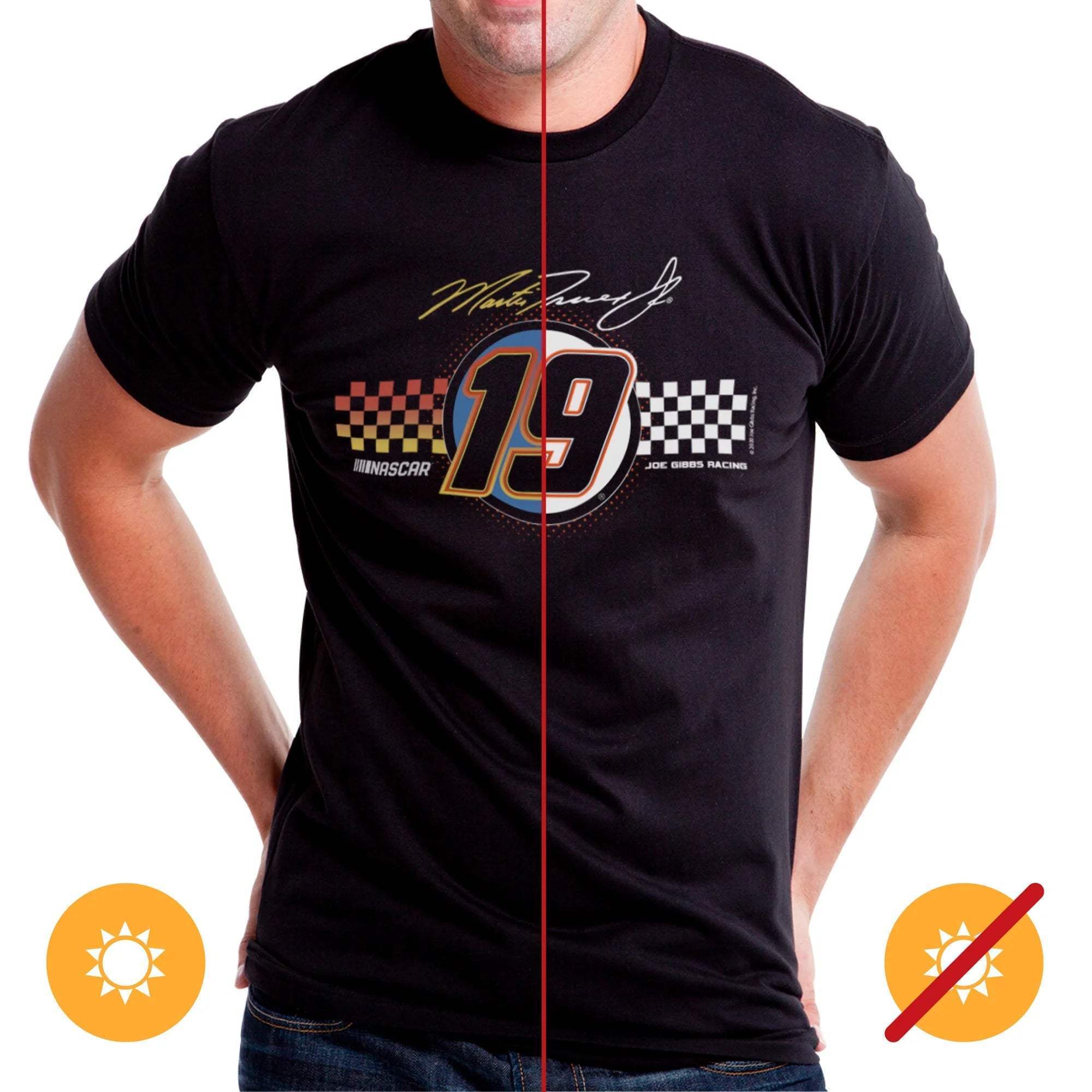 NASCAR Mens Classic Crew Tee - Martin Truex Jr - 1 Black by DelSol for Men - 1 Pc T-Shirt (3XL)