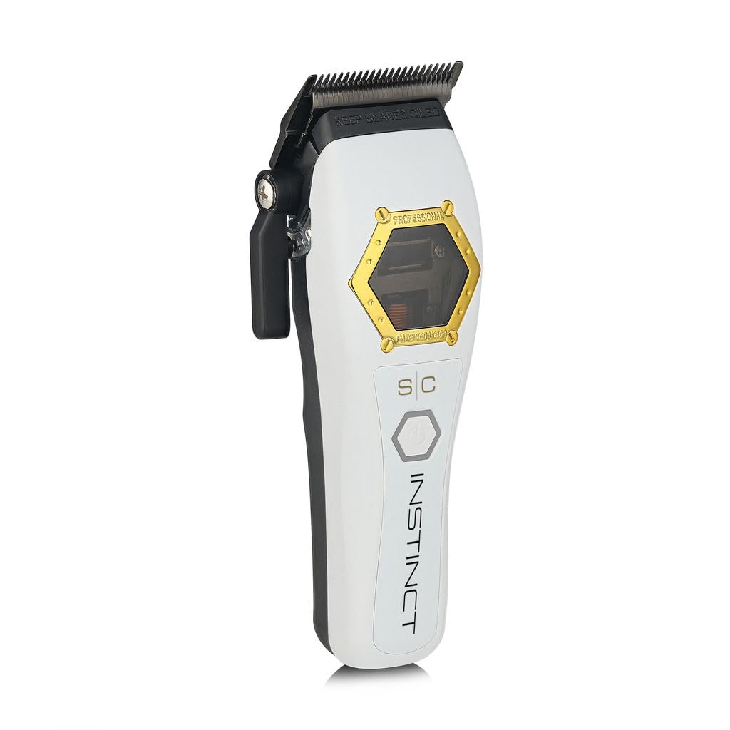 Stylecraft Instinct Professional IN2 Vector Motor Cordless Hair Clipper with Intuitive Torque Control, 3 Modular Lids