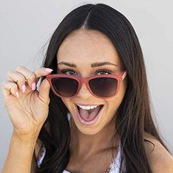 Solize Can You Feel It - Frosted Pink to Red by DelSol for Women - 1 Pc Sunglasses