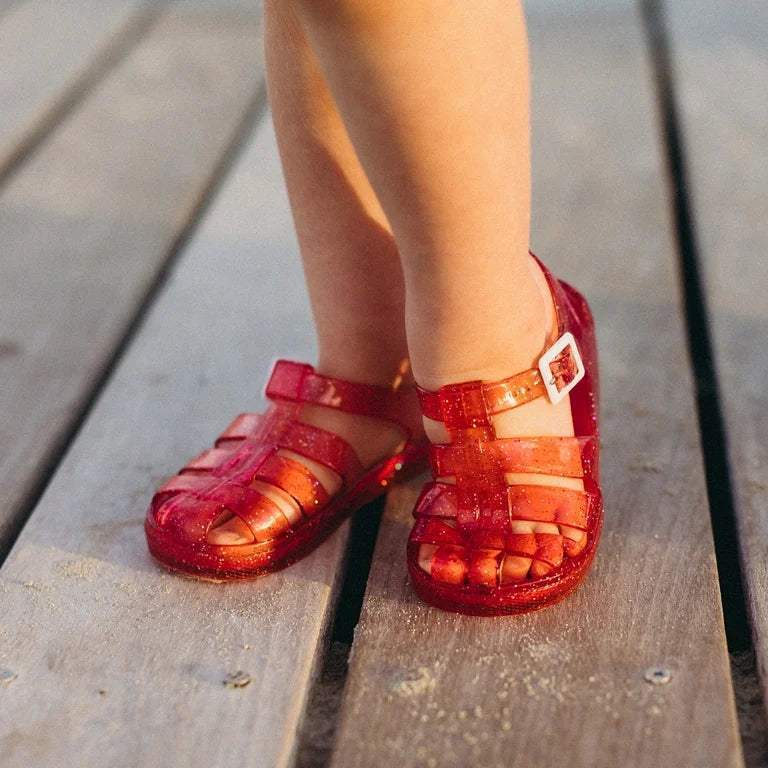 Gladiator Girl Jellies Sandal - 7 Pink by DelSol for Kids - 1 Pair Sandals