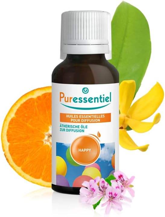 Diffusion Essential Oil - Happy by Puressentiel for Unisex - 1.01 oz Oil