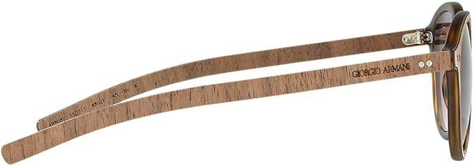 Giorgio Armani AR 8081 5527-13 - Matte Havana-Wood Nut-Brown Gradient by Giorgio Armani for Unisex - 48-21-145 mm Sunglasses