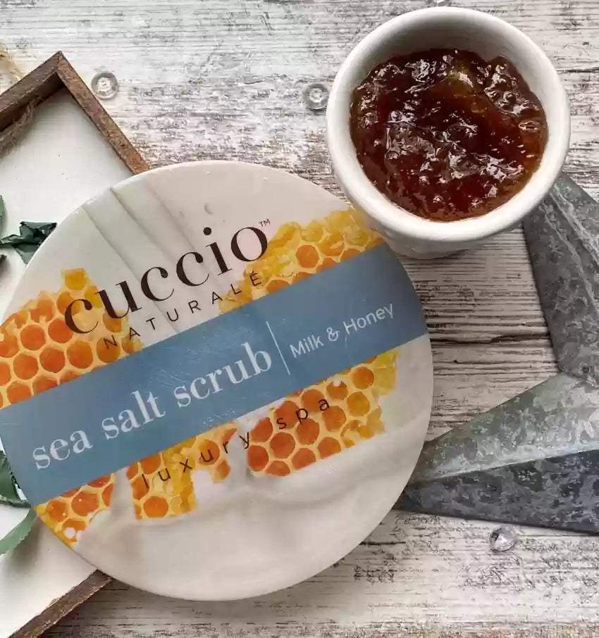 Sea Salt Scrub - Milk and Honey by Cuccio Naturale for Women - 8 oz Scrub