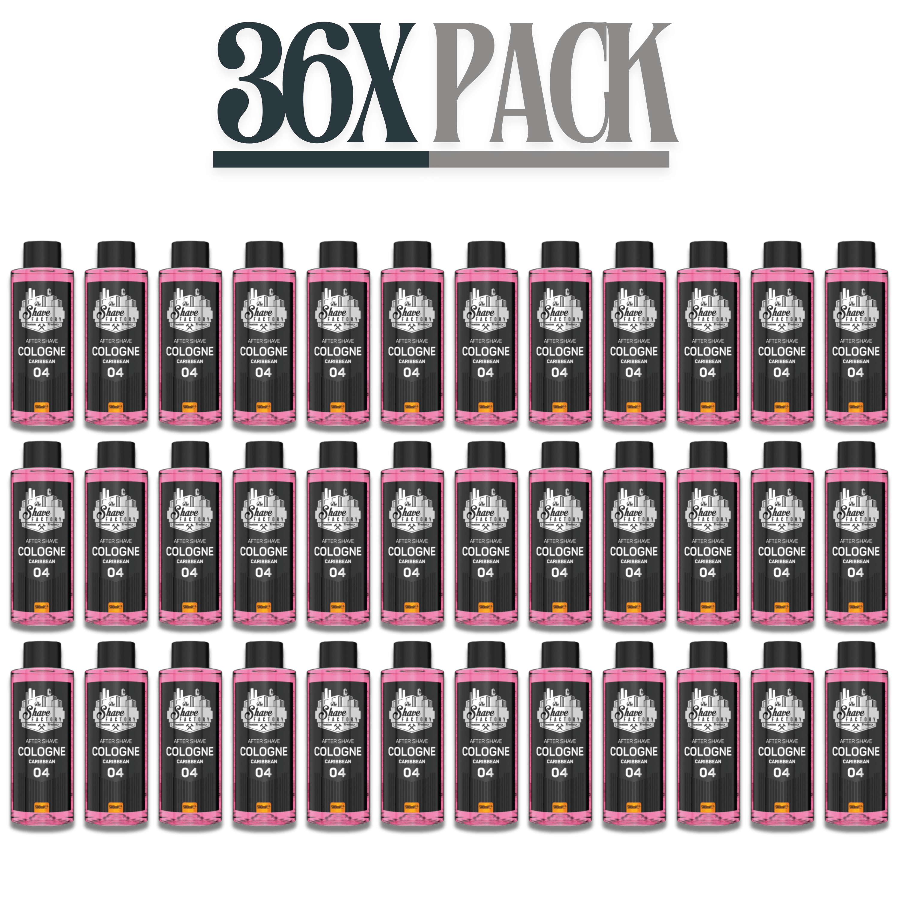 The Shave Factory After Shave Cologne 04 Caribbean 16.9 oz - 500 ml Multipack