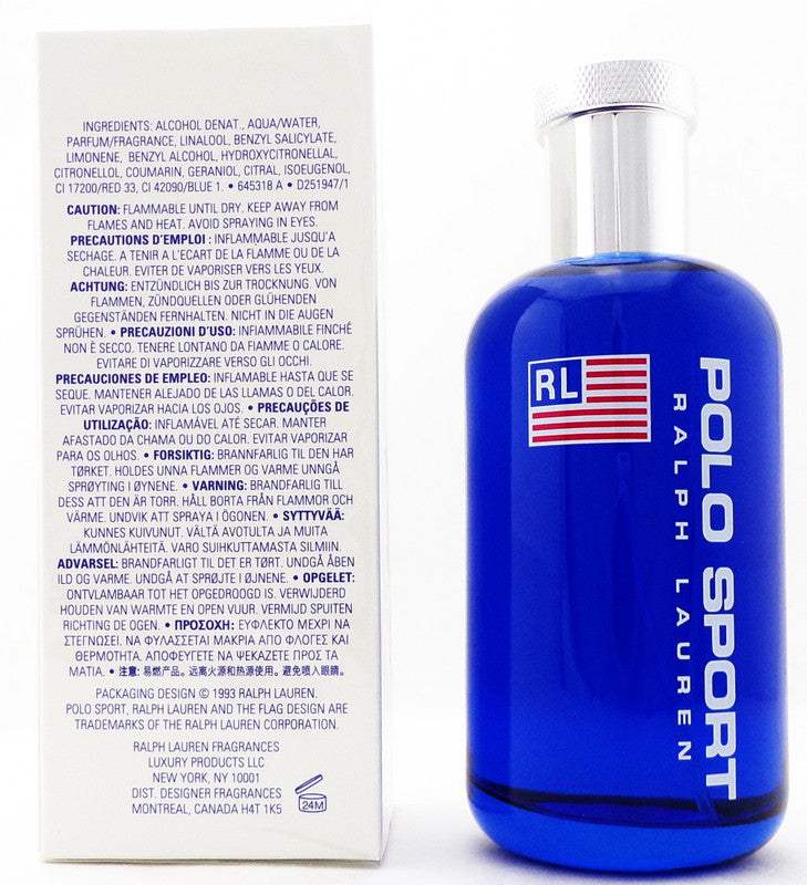 Polo Sport by Ralph Lauren for Men - 4.2 oz EDT Spray (Unboxed)