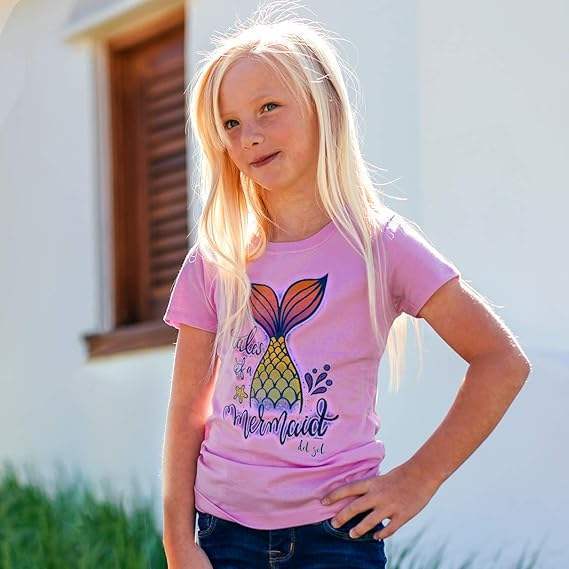 Kids Crew Tee - Tales of a Mermaid by DelSol for Kids - 1 Pc T-Shirt (YM)