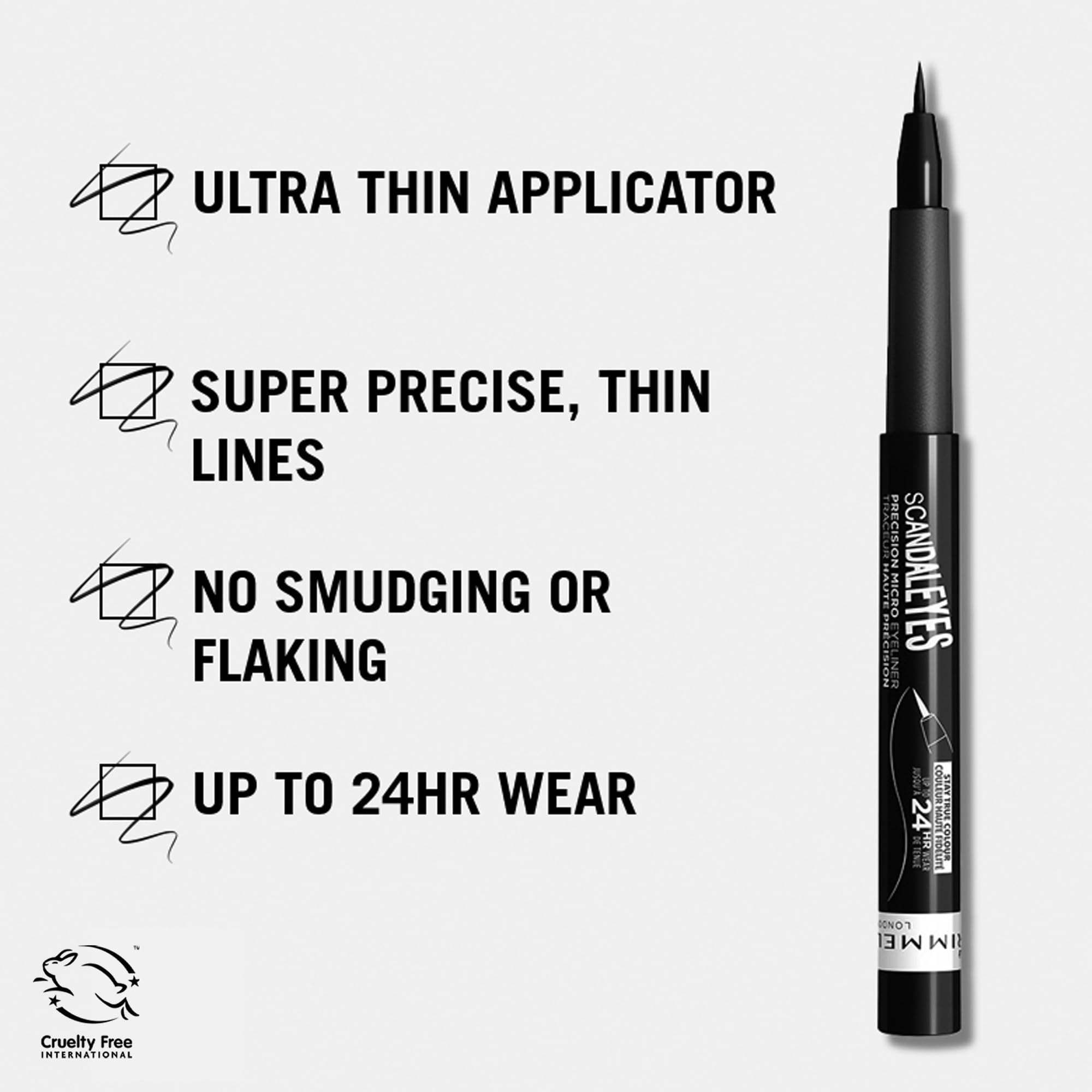 RIMMEL LONDON Scandaleyes Waterproof Micro Eyeliner