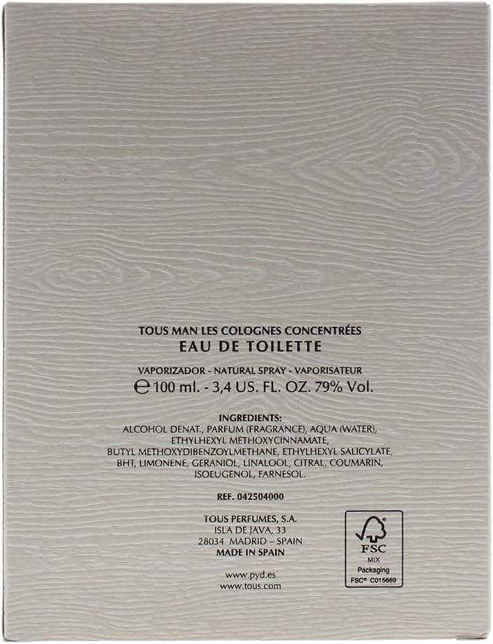 Tous Man Les by Tous for Men - 3.4 oz EDT Spray (Tester)