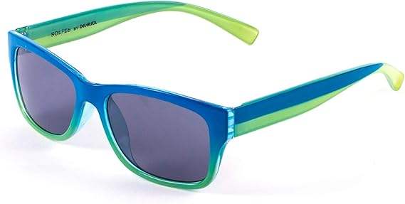 Kids Solize Hello Summer - Blue and Yellow to Green by DelSol for Kids - 1 Pc Sunglasses