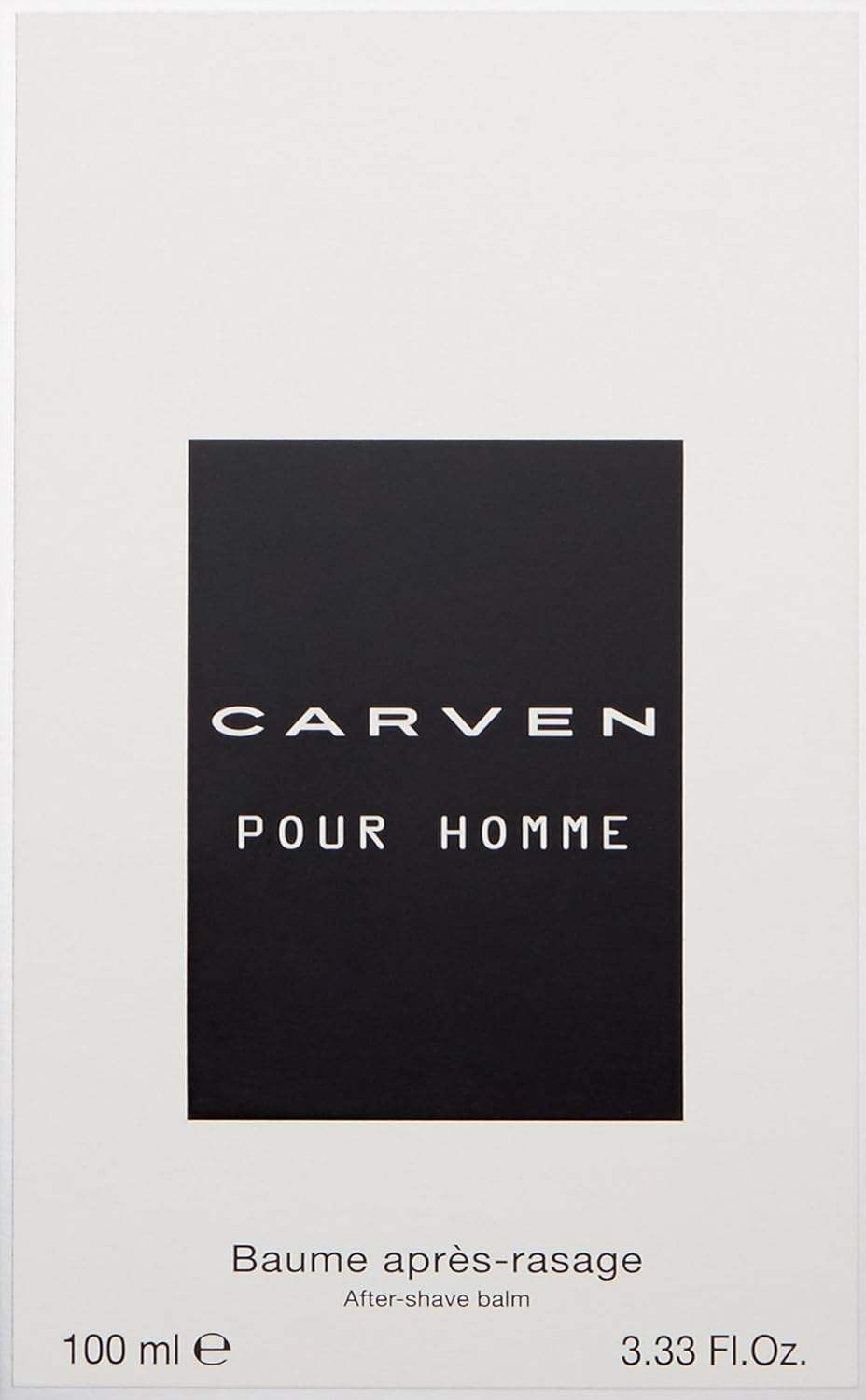 Carven Pour Homme by Carven for Men - 3.33 oz After Shave Balm (Tester)