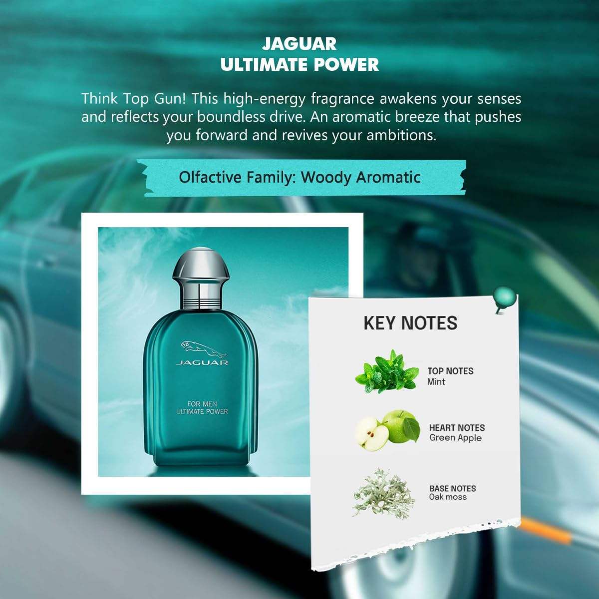 Ultimate Power by Jaguar for Men - 3.4 oz EDT Spray
