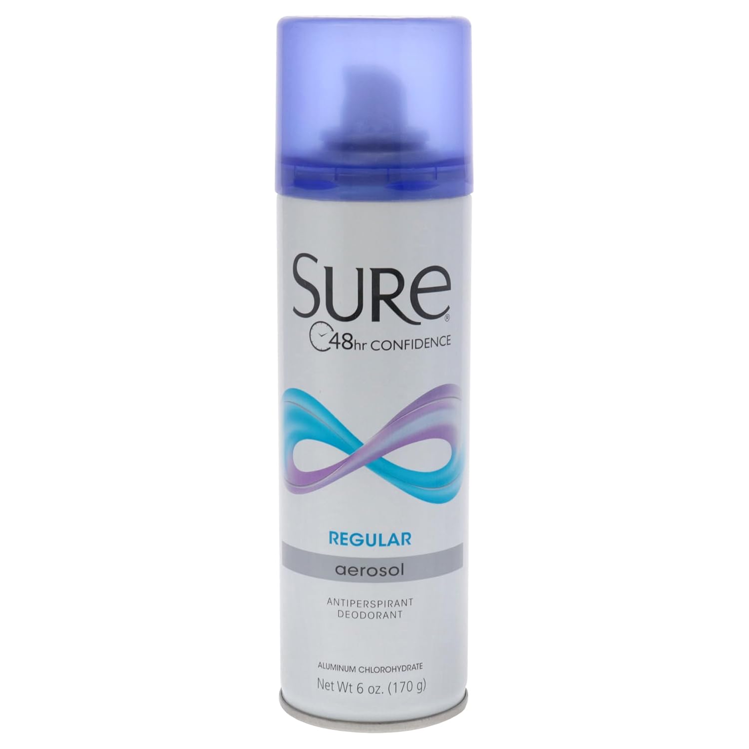 Aerosol Regular Scent Anti-Perspirant and Deodorant by Sure for Unisex - 6 oz Deodorant Spray - Pack of 6