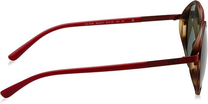 Polo Ralph Lauren PH 3103 9315-71 - Semishiny Red-Green by Ralph Lauren for Women - 53-19-140 mm Sunglasses