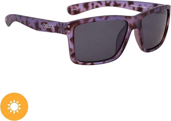 Solize Just Like Paradise - Clear Tortoise to Purple by DelSol for Unisex - 1 Pc Sunglasses