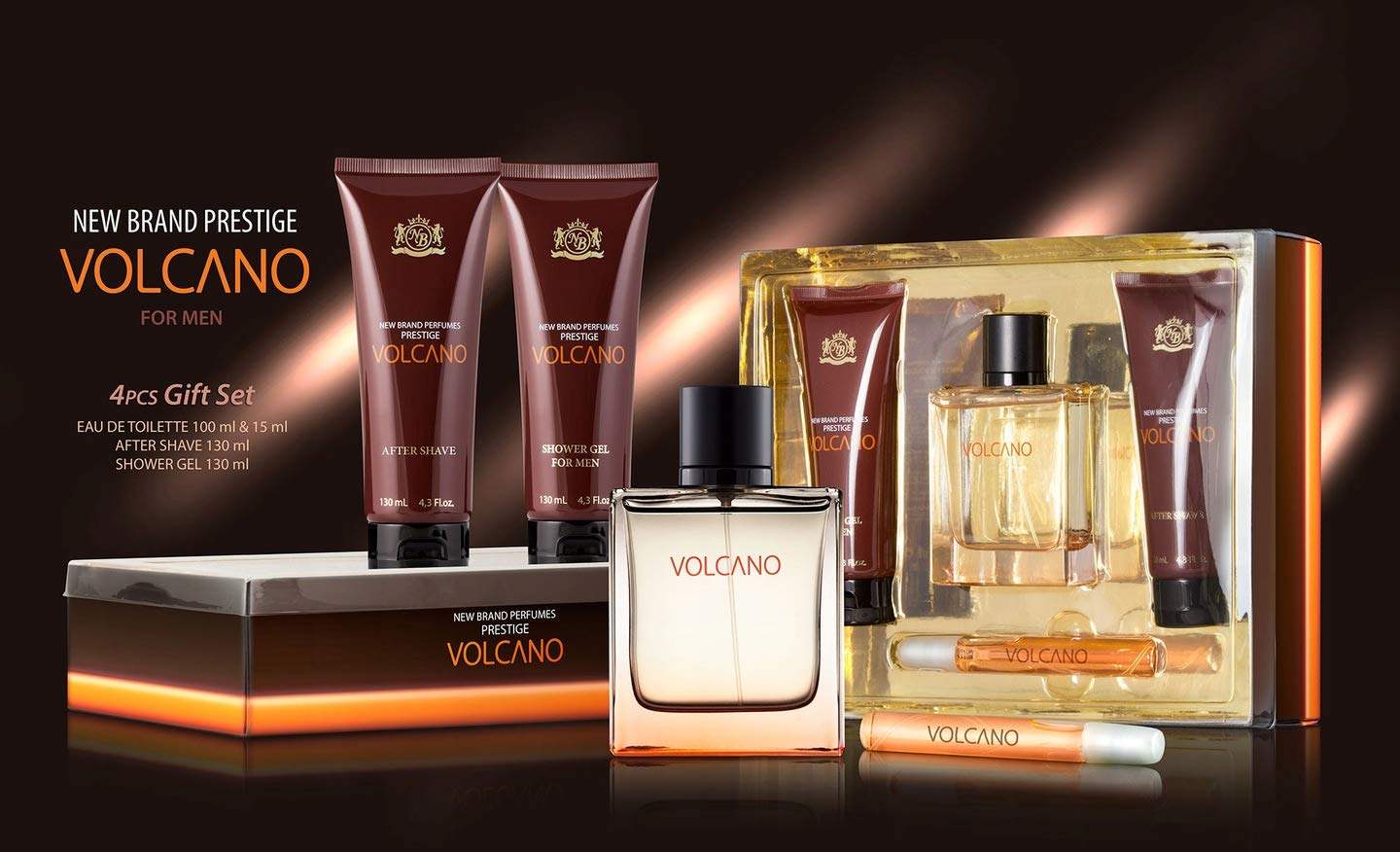 Volcano by New Brand for Men - 3.3 oz EDT Spray