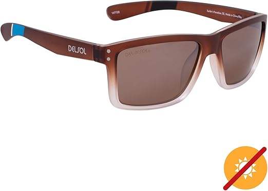 Solize Surfers Paradise - Brown to Ebony by DelSol for Unisex - 1 Pc Sunglasses