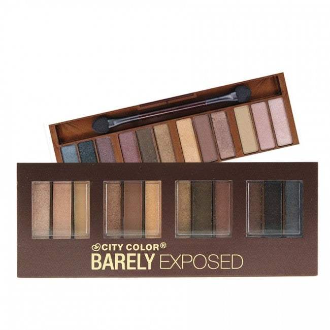CITY COLOR Barely Exposed Eye Shadow Palette - Day/Night 12 Colors