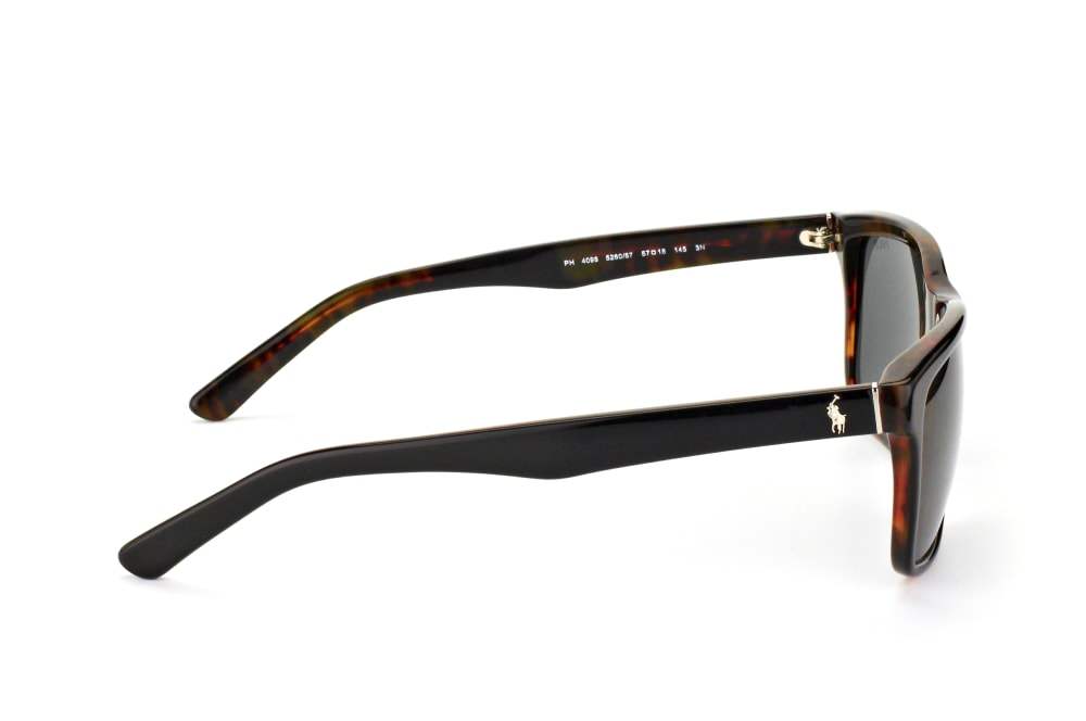 Polo Ralph Lauren PH 4098 5260-87 - Black-Grey by Ralph Lauren for Men - 57-18-145 mm Sunglasses