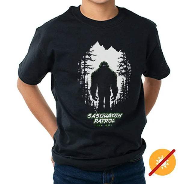 Kids Crew Tee - Sasquatch - Black by DelSol for Kids - 1 Pc T-Shirt (YXS)