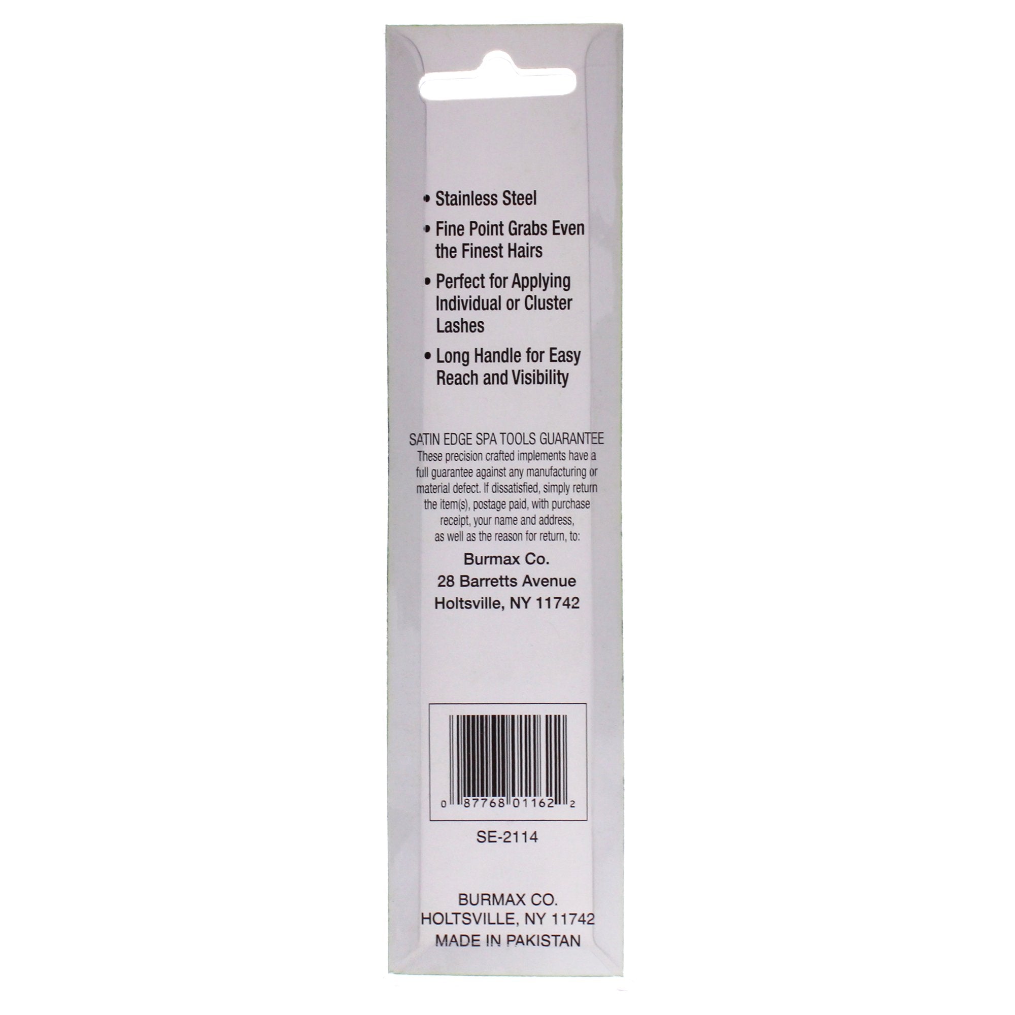 Curved Tip Tweezers by Satin Edge for Unisex - 1 Pc Tweezer