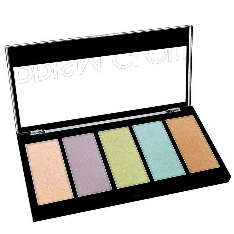 KLEANCOLOR 5 Color Prismatic Highlighter Palette Display Set, 24 Pieces