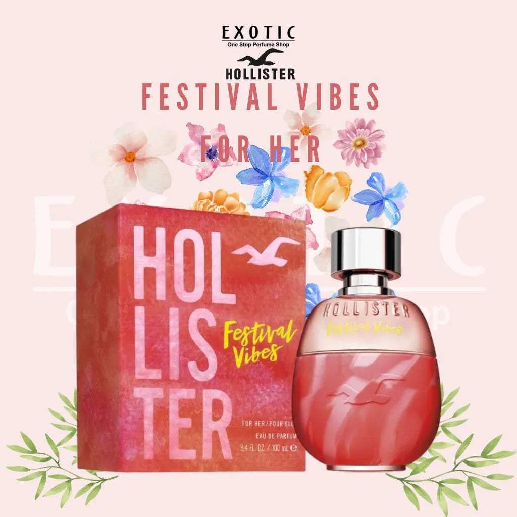 Festival Vibes by Hollister for Women - 3.4 oz EDP Spray
