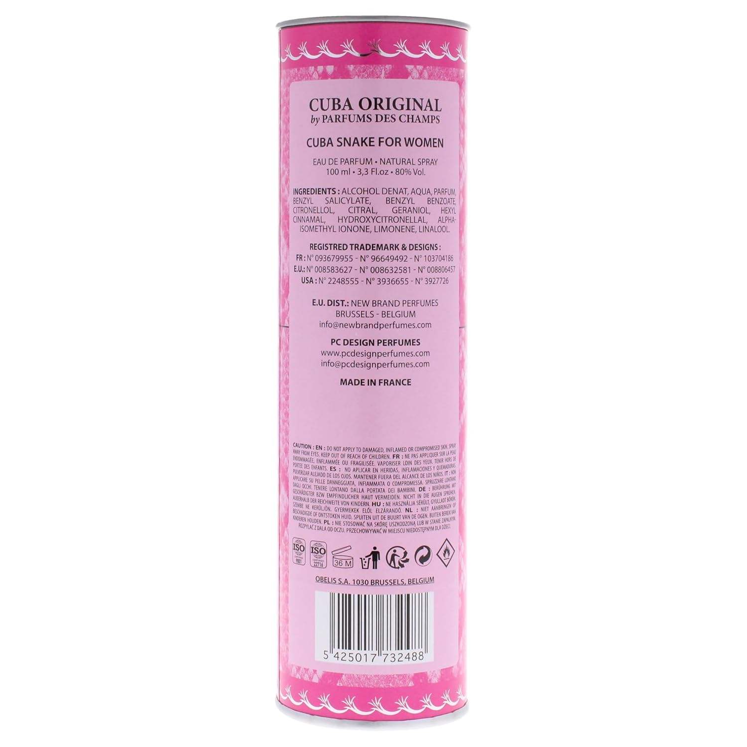 Cuba Jungle Snake by Cuba for Women - 3.3 oz EDP Spray