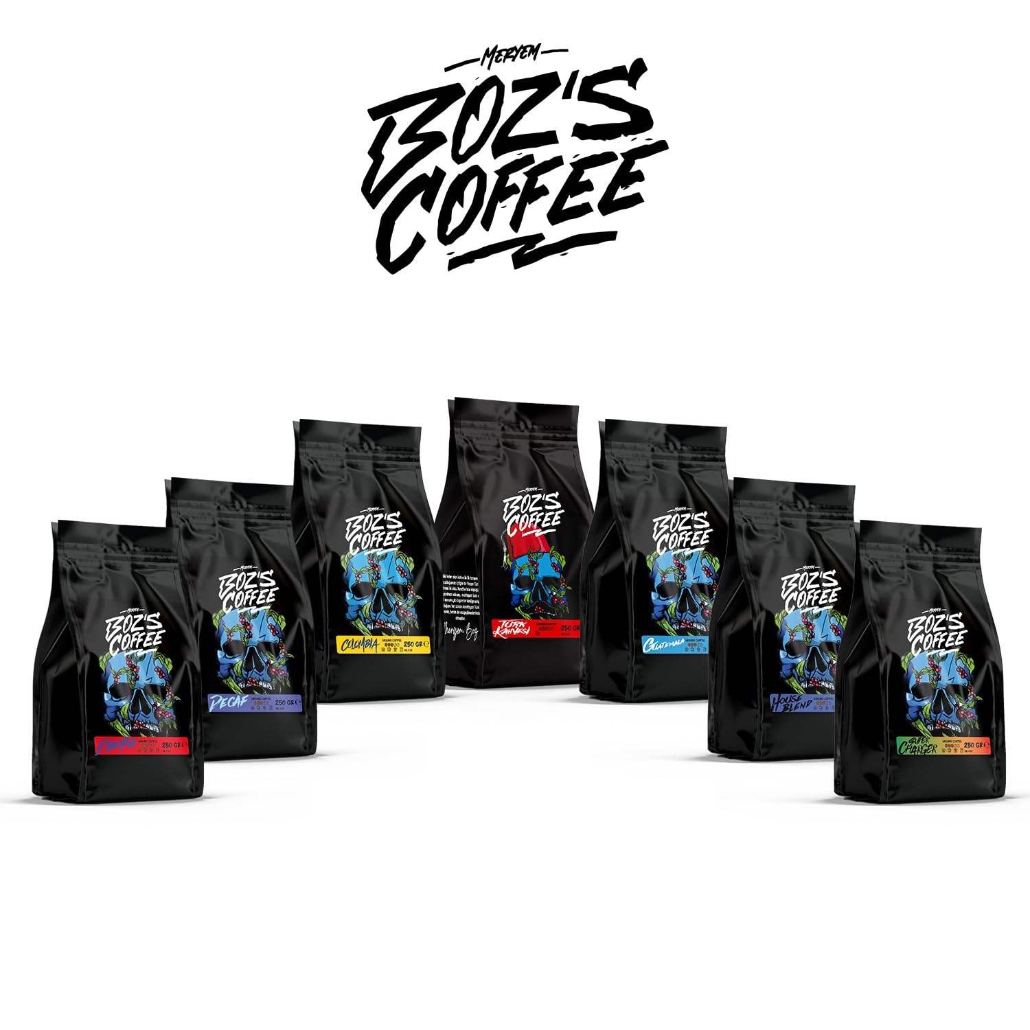Meryem Boz's Decaf Coffee Beans 17.6 Oz | Premium Arabica from Mexico | Whole Roasted for Auto Machines & Portafilters | Caffeine-Free Delight