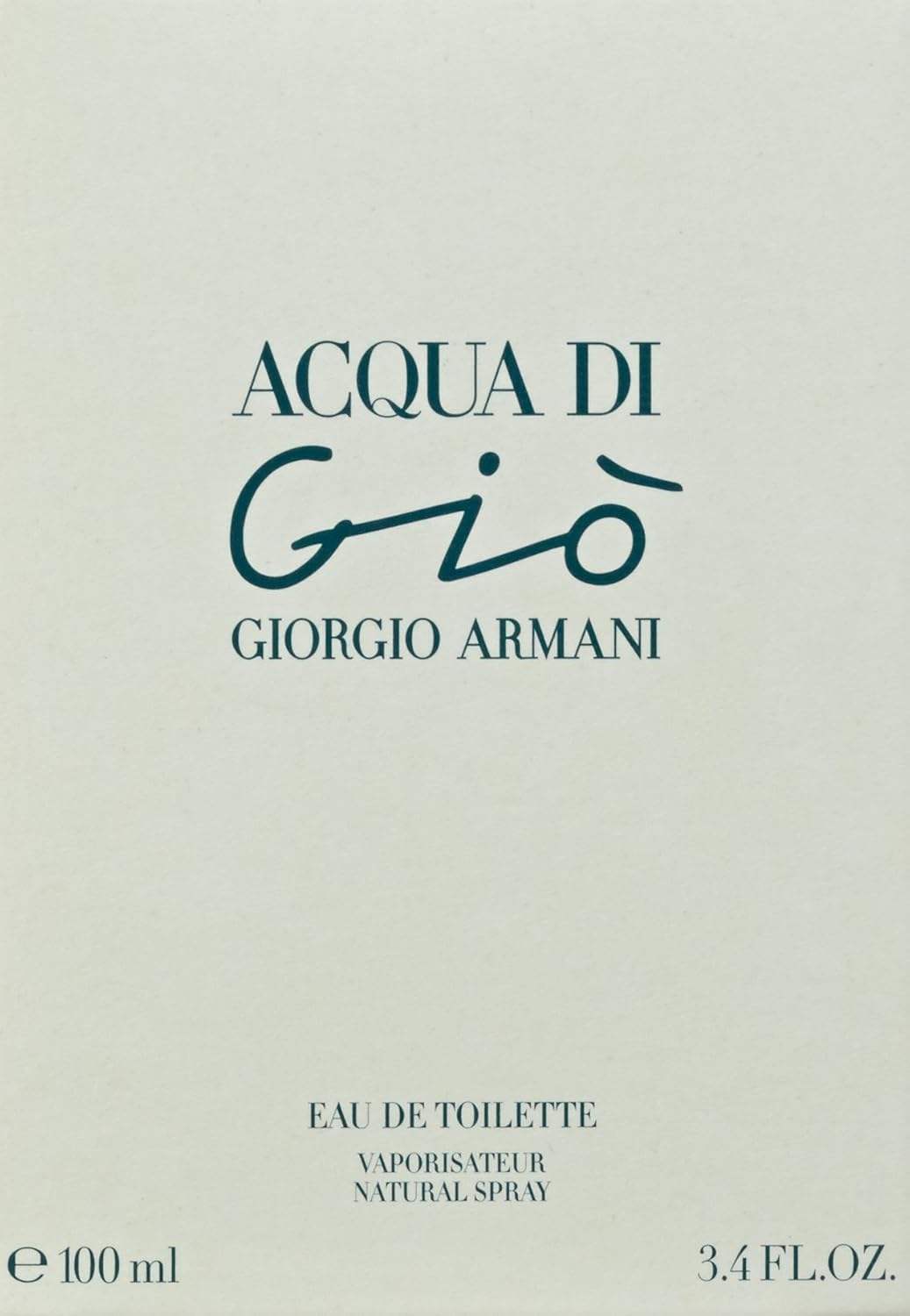 Acqua Di Gio by Giorgio Armani for Women - 3.4 oz EDT Spray (Tester)