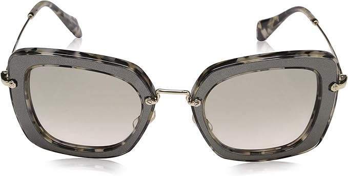 Miu Miu MU 07O DHE-3H2 - Marble White Black-Beige Gradient by Miu Miu for Women - 52-26-140 mm Sunglasses