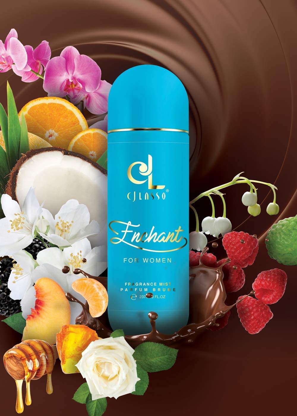 Enchant by CJ Lasso for Women - 8 oz Fragrance Mist