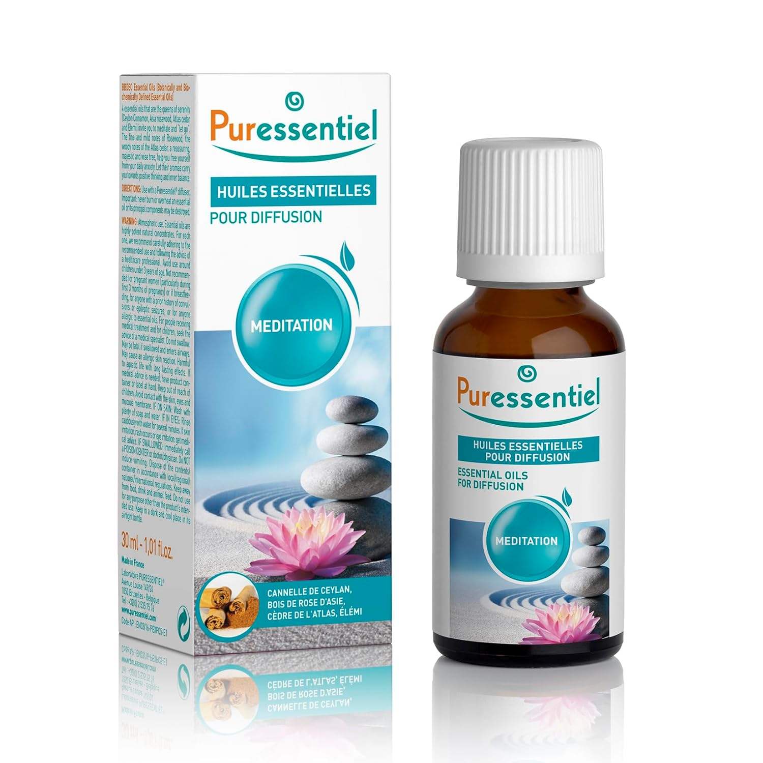 Diffusion Essential Oil - Positive Energy Blend by Puressentiel for Unisex - 1.01 oz Oil