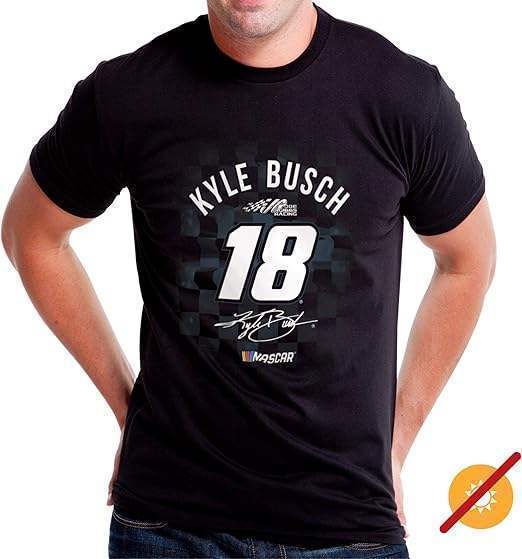 NASCAR Mens Classic Crew Tee - Kyle Busch - 2 Black by DelSol for Men - 1 Pc T-Shirt (3XL)