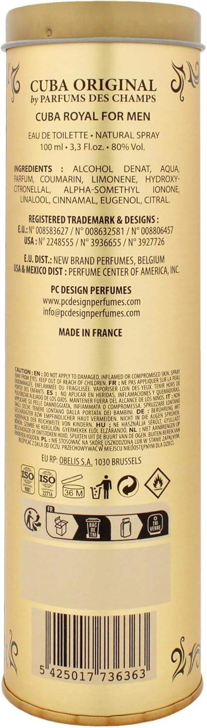 Cuba Royal by Cuba for Men - 3.3 oz EDT Spray (Tester)