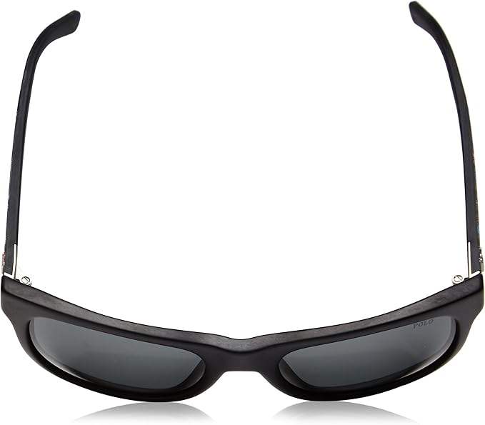 Polo Ralph Lauren PH 4091 5499-87 - Vintage Black-Grey by Ralph Lauren for Men - 55-20-140 mm Sunglasses