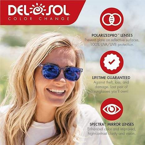 Solize Can You Feel It - Frosted Pink to Red by DelSol for Women - 1 Pc Sunglasses