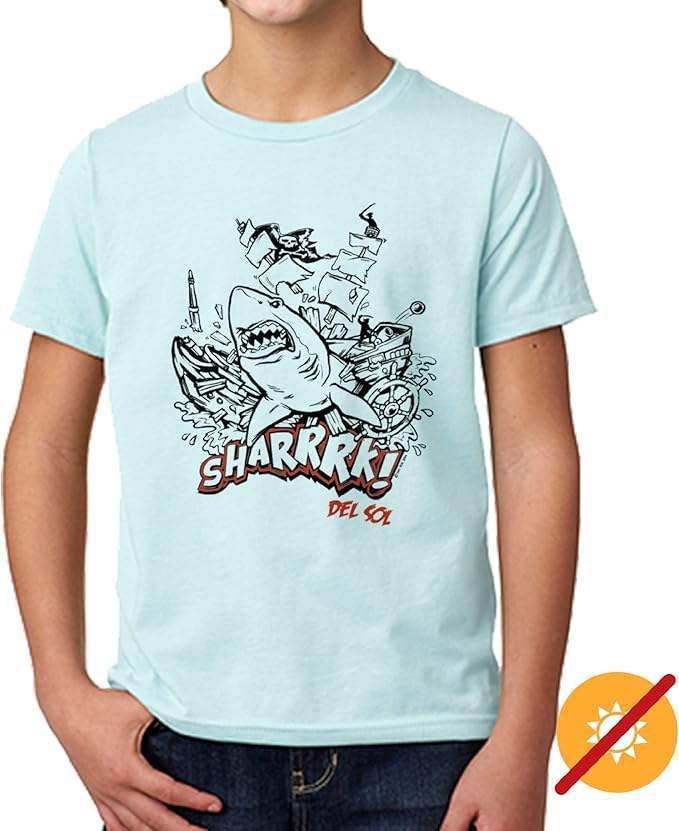 Kids Crew Tee - Sharrrk by DelSol for Kids - 1 Pc T-Shirt (YS)