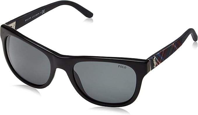 Polo Ralph Lauren PH 4091 5499-87 - Vintage Black-Grey by Ralph Lauren for Men - 55-20-140 mm Sunglasses