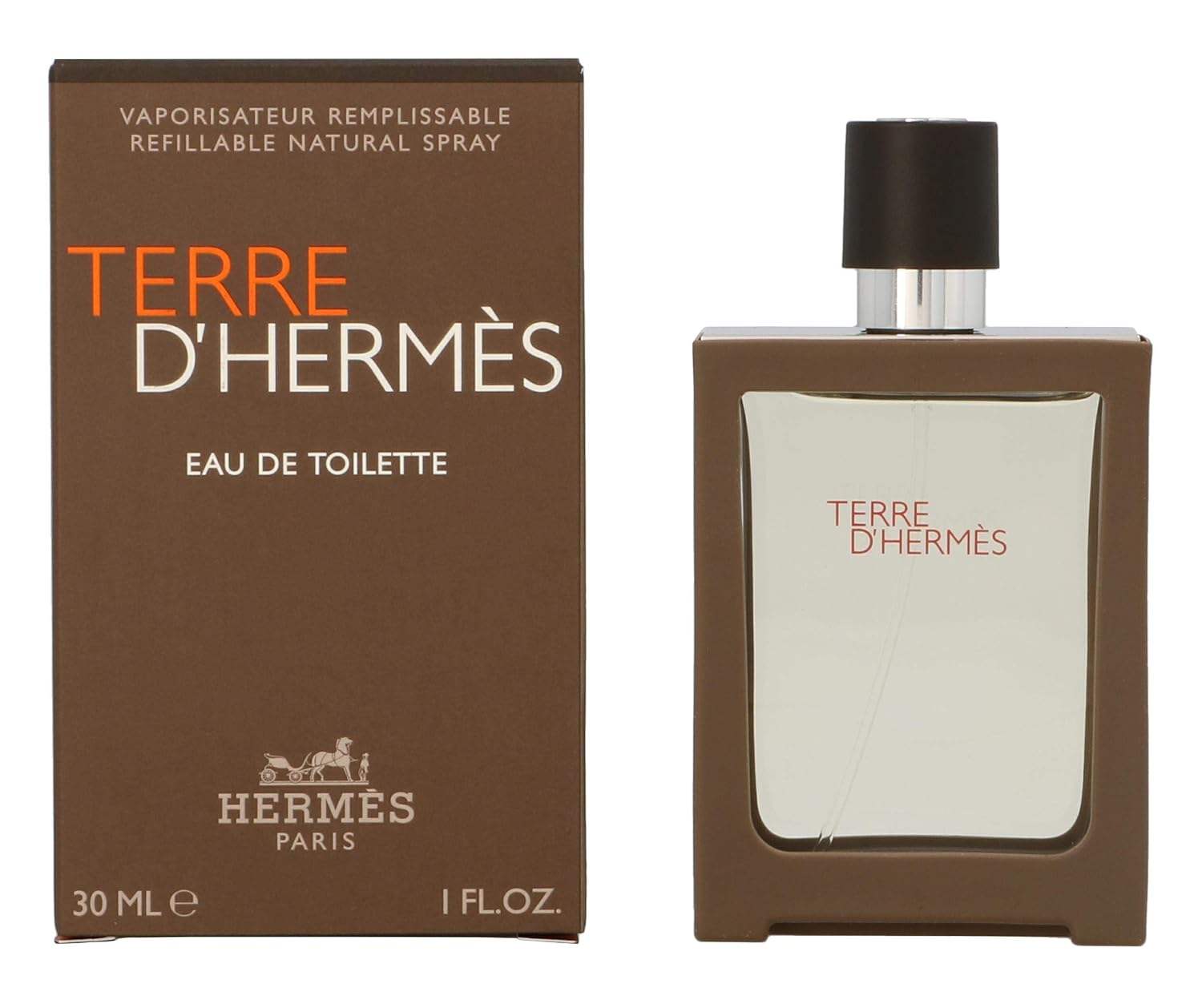 Terre Dhermes by Hermes for Men - 1 oz EDT Spray (Refillable)
