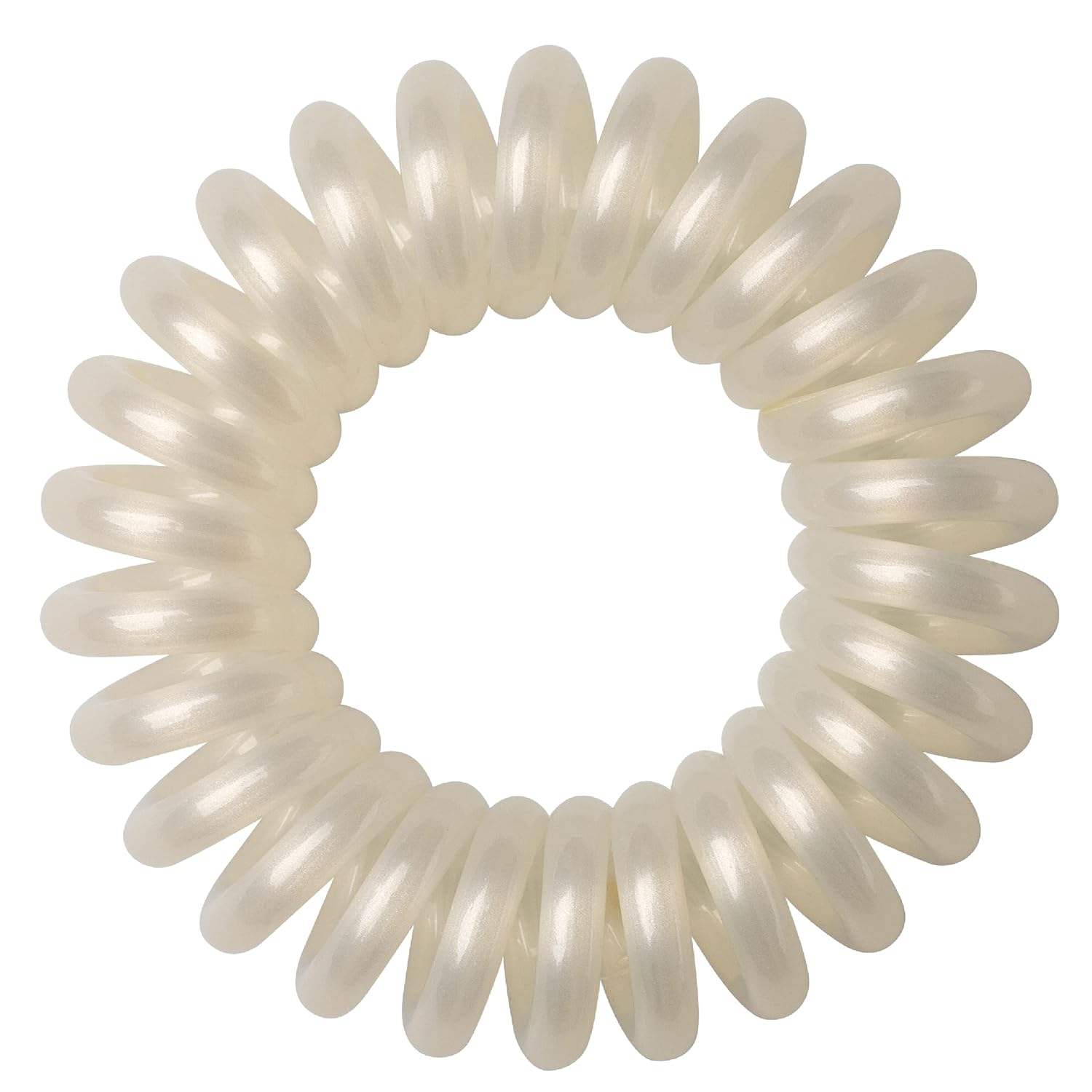 The Markless Hair Loop Set - Pearly White by Goomee for Women - 4 Pc Hair Tie