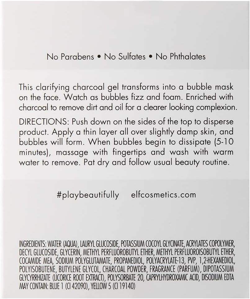 e.l.f. Clarifying Charcoal Bubble Mask