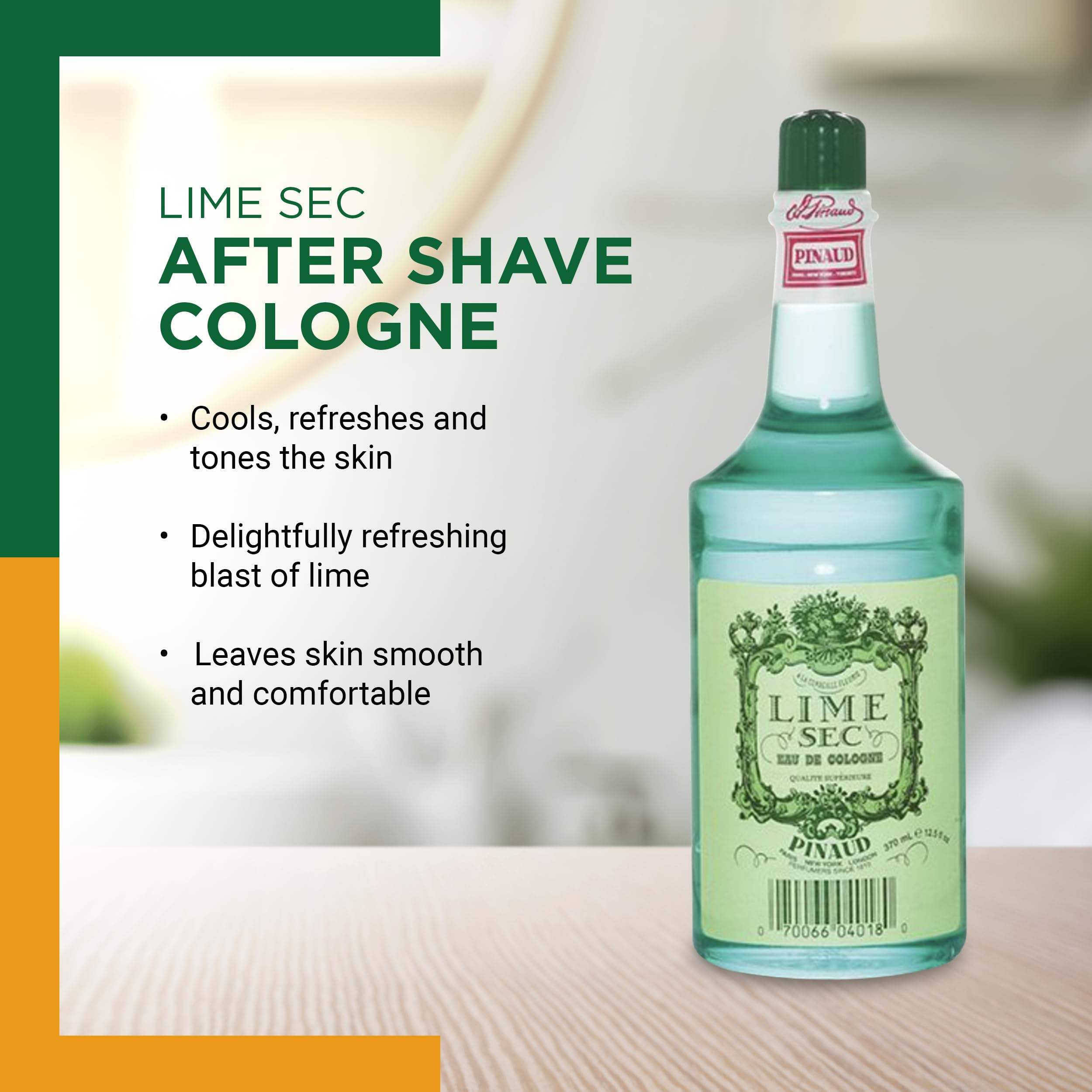 CLUBMAN Lime Sec Eau de Cologne, 12.5 oz