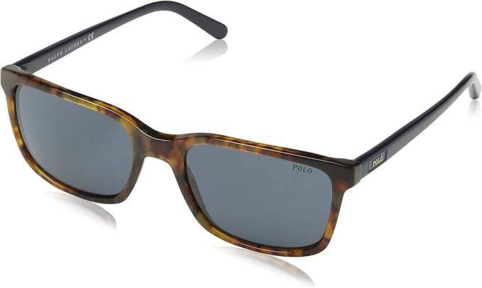 Polo Ralph Lauren PH 4103 5549-87 - Jerry Tortoise-Grey Blue by Ralph Lauren for Men - 56-19-145 mm Sunglasses