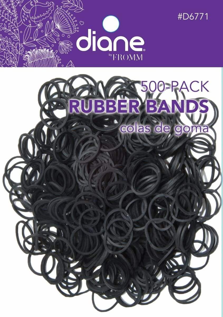 Diane Rubber Bands Black 500-Pack