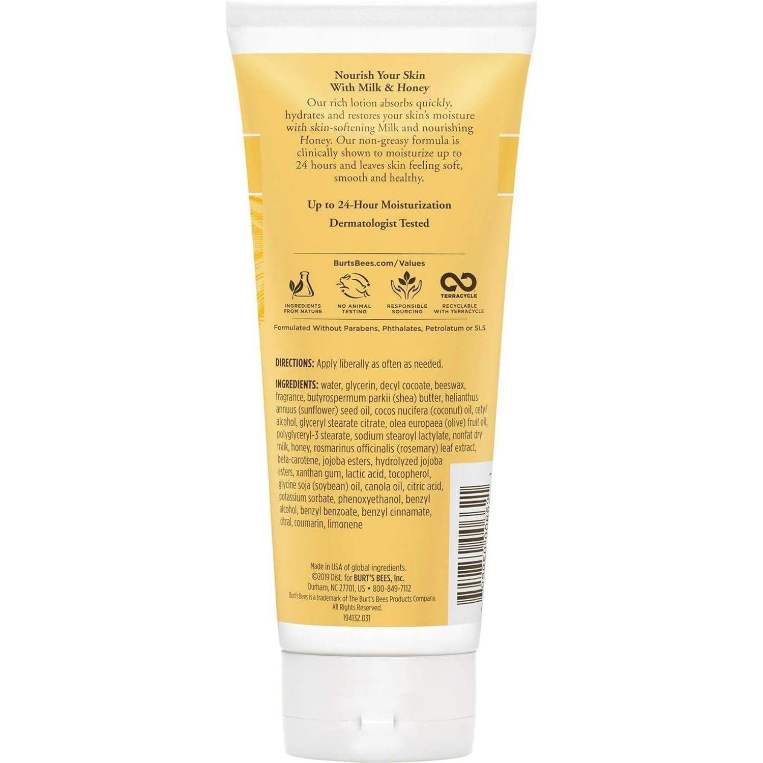 Milk and Honey Body Lotion by Burts Bees for Unisex - 6 oz Body Lotion - Pack of 6