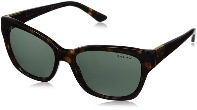 Ralph Lauren RA5208 1378-71 - Dark Tortoise-Green Solid by Ralph Lauren for Women - 55-17-135 mm Sunglasses