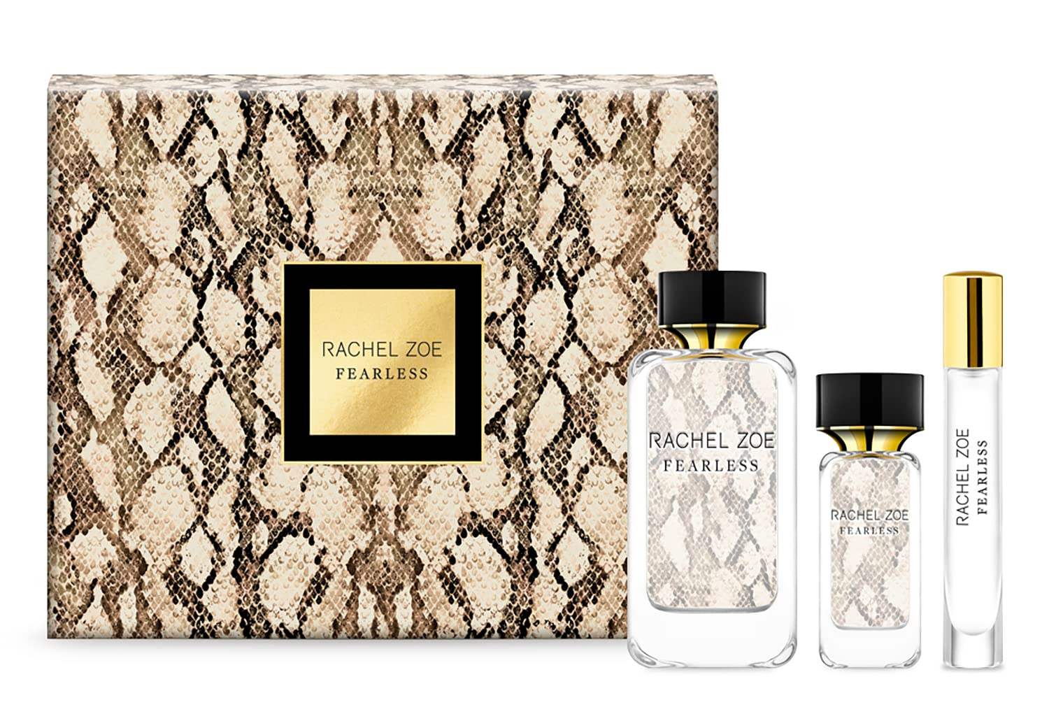 Fearless by Rachel Zoe for Women - 3 Pc Gift Set 3.4oz EDP Spray, 1oz EDP Spray, 0.34oz EDP Spray