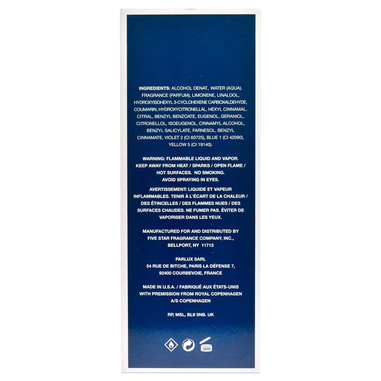 Royal Copenhagen Musk by Royal Copenhagen for Men - 3.4 oz EDC Spray