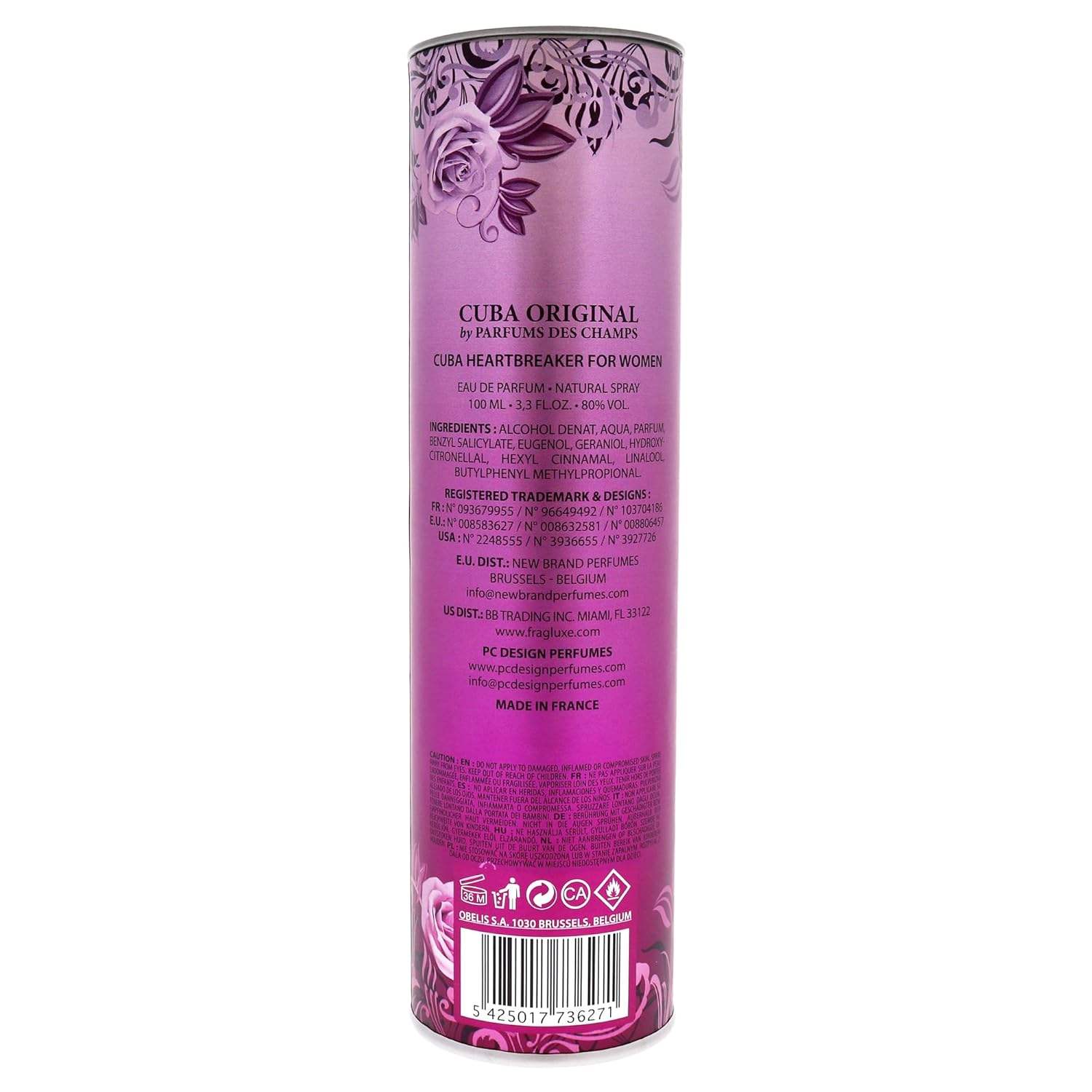 Cuba Heartbreaker by Cuba for Women - 3.3 oz EDP Spray