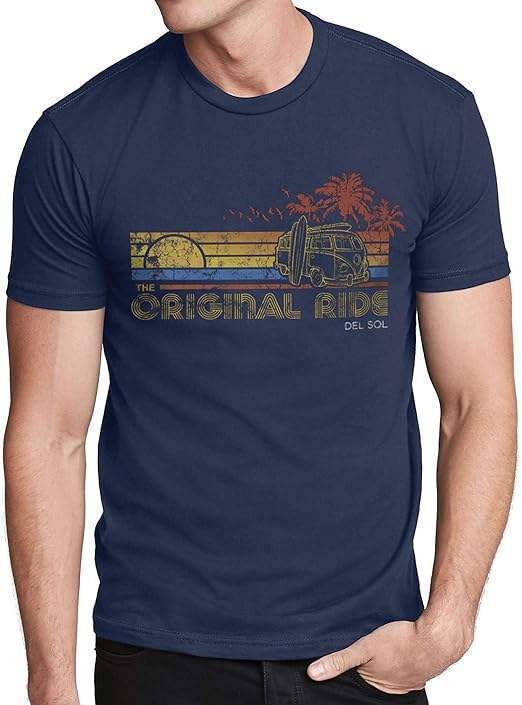 Men Crew Tee - Original Ride - Indigo by DelSol for Men - 1 Pc T-Shirt (Small)